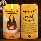 In liebevoller Erinnerung - Trauerkerze LED-Kerze mit Foto