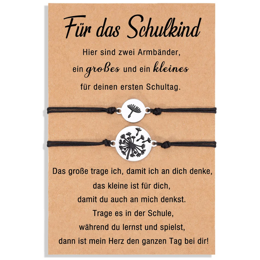 Löwenzahn Armbänder Set-Für das Schulkind-Geschenke zum Schulanfang