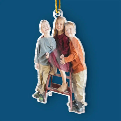Acryl-Foto-Ornament Weihnachtsanhänger Geschenk für Familie