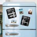 Acryl-Kühlschrankmagnet mit Kreuzwörter Geschenk für Oma
