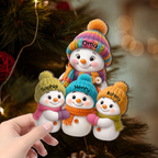 Personalisierter Holzaufsteller für Oma – Schneemann-Motiv mit Namen