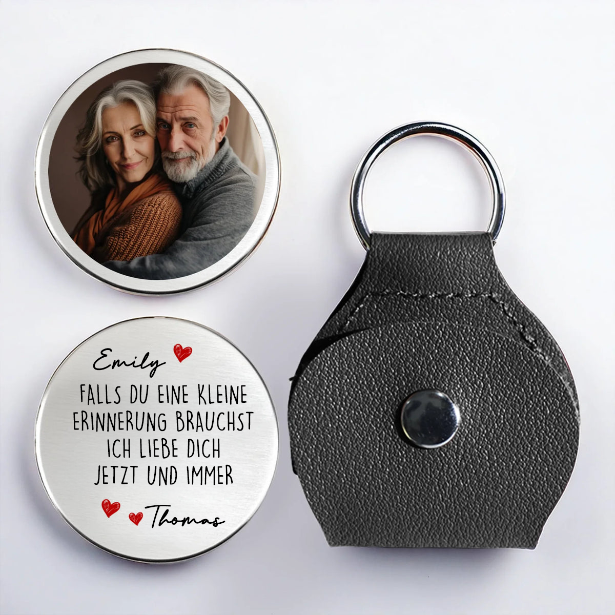 Ich liebe dich- Foto Taschenumarmung(Pocket Hug)  Geschenk für Paar