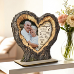 Mein Lieblingsort... Personalisierter Holzaufsteller mit Foto und Spruch, Geschenk für Paar
