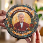 Personalisierte Schieferplatte mit Foto und Name Trauergeschenk Erinnerungsgeschenk