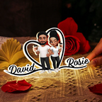 Personalisierte LED-Lichtbox mit Paar und Namen Geschenk für Paar