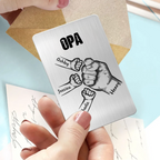 Fausstoß Wallet Card Personalisierte Brieftasche-Karte mit Namen und Text Geschenk für Papa und Opa
