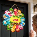 Personalisiertes Holzschild  - Flip-Flop-Dekoanhänger für Oma