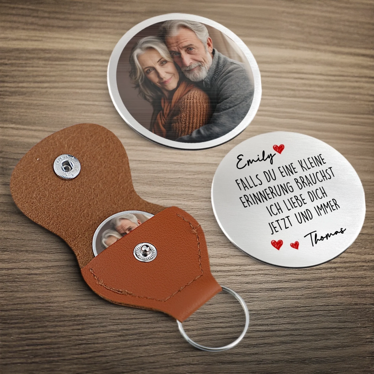 Ich liebe dich- Foto Taschenumarmung(Pocket Hug)  Geschenk für Paar