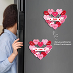 Acryl-Kühlschrankmagneten mit Herzenmotiv Geschenk für Mama und Oma
