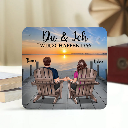 Personalisierte Acryl-Magneten für Liebespaar