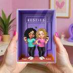 Personalisierter Acrylblock mit 2-6 Frauen Geschenk für Beste Freundinnen und Schwestern