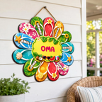 Personalisiertes Holzschild  - Flip-Flop-Dekoanhänger für Oma