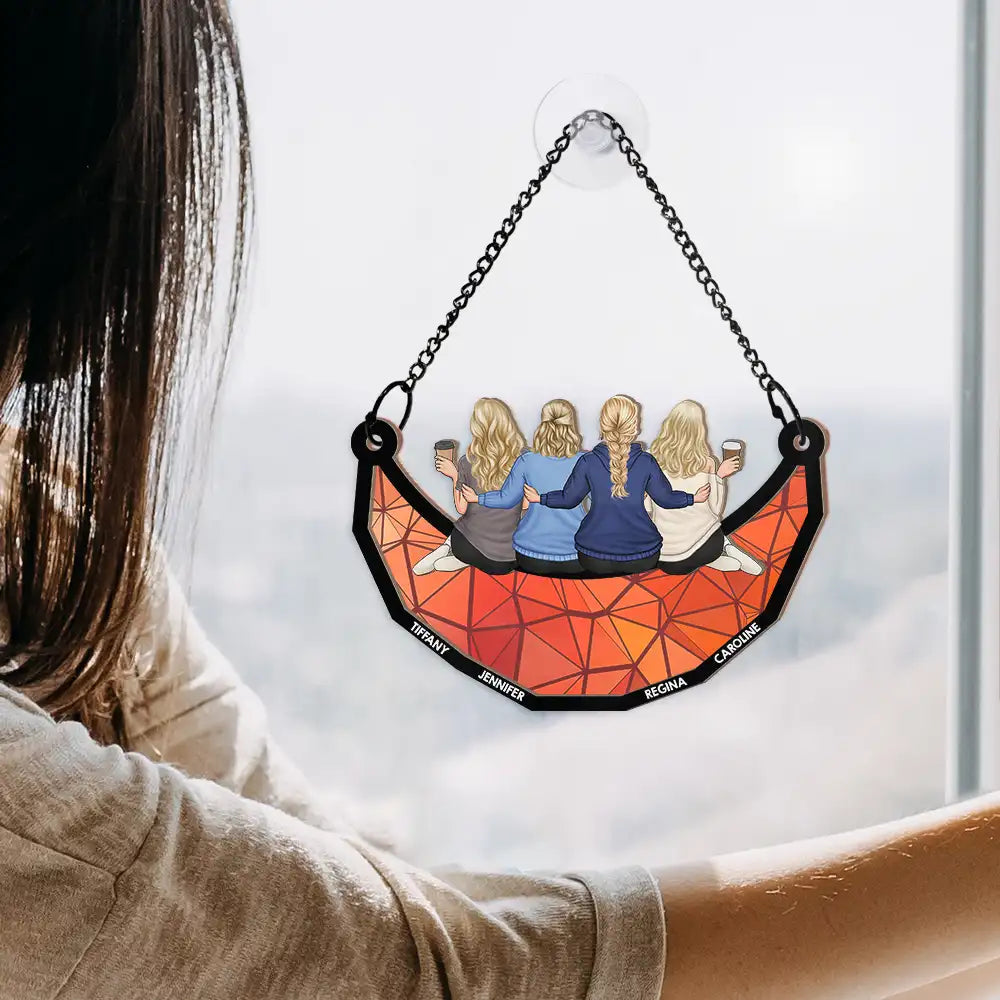 Personalisierter Sonnenfänger mit 2-6 Personen Geschenk für Familie und Freunde