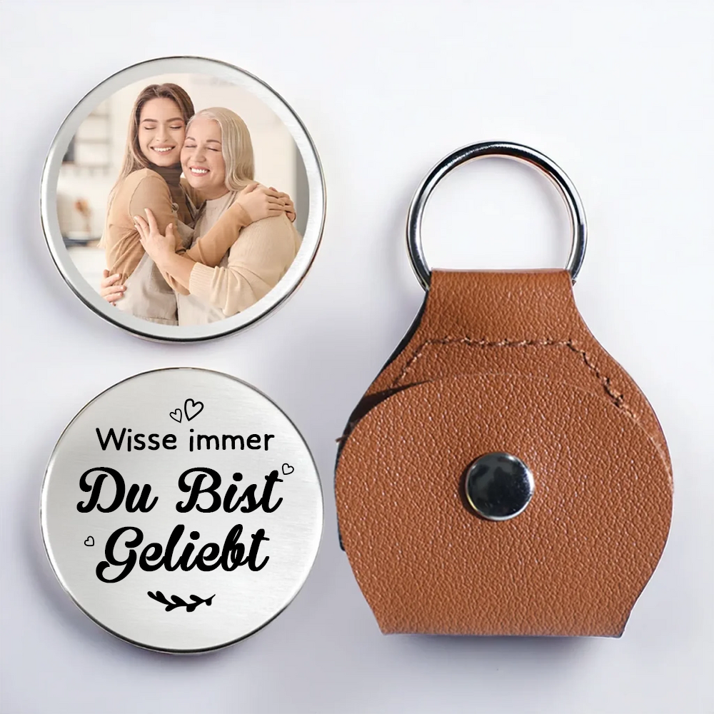 Du bist geliebt-Taschenumarmung mit Foto