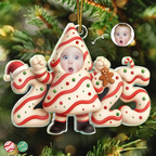 2025 Baby Personalisierter Acrylanhänger mit Foto Weihnachtsgeschenk