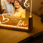 Personalisiertes LED-Nachtlicht mit Foto für Paare – Du & Ich