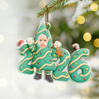 2025 Baby Personalisierter Acrylanhänger mit Foto Weihnachtsgeschenk