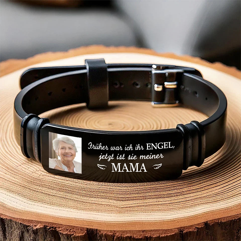 Schutzengel-Personalisiertes Silikon-Armband Trauergeschenk