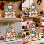 Personalisierter Holzaufsteller für Oma – Schneemann-Motiv mit Namen