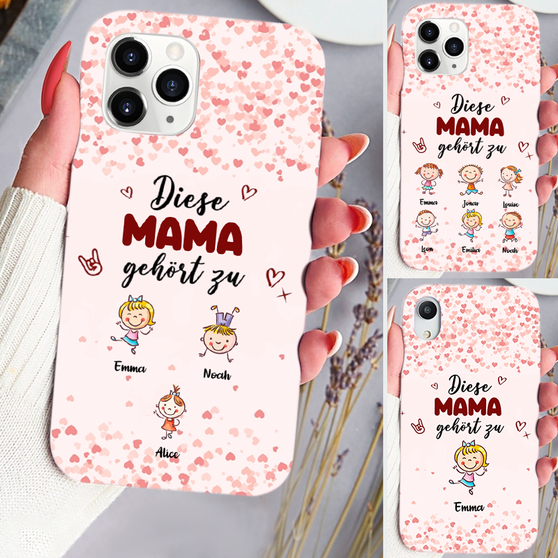 Diese...gehört zu - Silikonhandyhülle für iPhone und Samsung mit Comicfiguren Geschenk für Mama und Oma