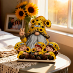 Oma und Kinder Personalisierter Holzaufsteller mit Zwergmotiv  Geschenk für Mama und Oma