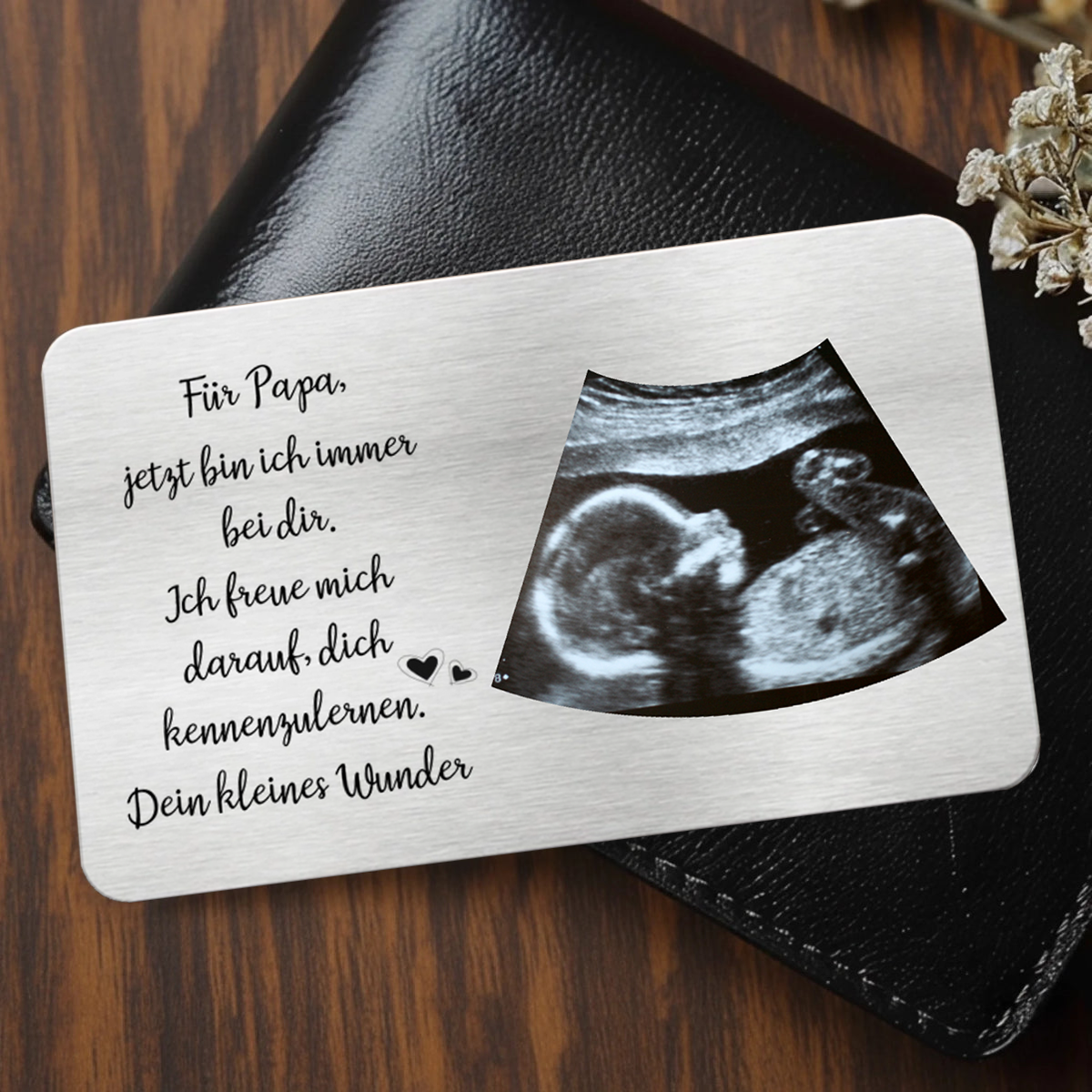 Foto Geldbörsen-Karte Geschenk für den frischgebackenen Vater