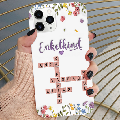 Kreuzworträtsel mit Namen - Personalisierte Handyhülle für iPhone und Samsung