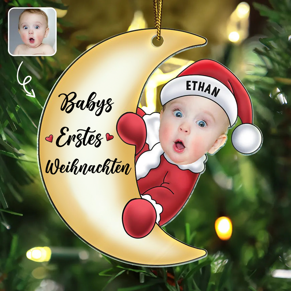 Babys Erstes Weihnachten-Acryl Foto Christbaumschmuck