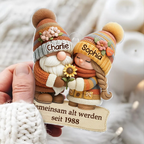 Herbstzwerg - Gemeinsam alt werden - Acrylanhänger mit Namen Geschenk für Paar
