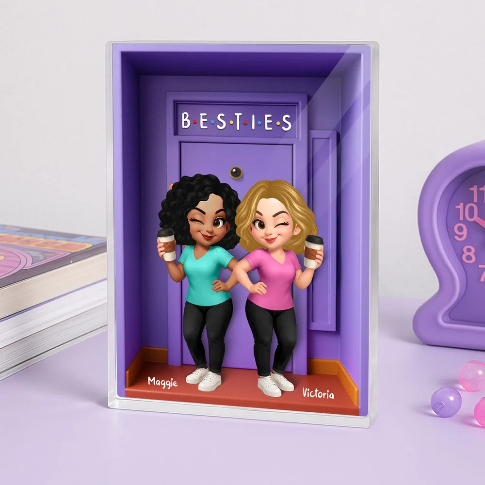 Personalisierter Acrylblock mit 2-6 Frauen Geschenk für Beste Freundinnen und Schwestern