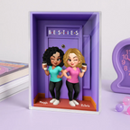 Personalisierter Acrylblock mit 2-6 Frauen Geschenk für Beste Freundinnen und Schwestern