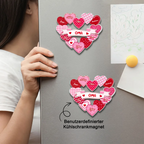 Acryl-Kühlschrankmagneten mit Herzenmotiv Geschenk für Mama und Oma