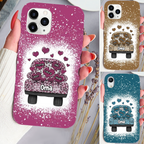 Wagen und Herzen - Silikonhandyhülle für iPhone und Samsung mit Namen personalisiert Geschenk für Oma und Mama