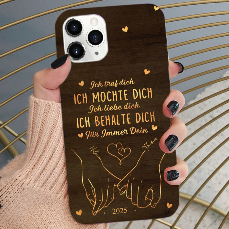 Ich liebe dich-Personalisierte Handyhülle für iPhone und Samsung