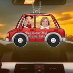 Lustiges Auto Ornament mit Fotos für Sohn und Tochter