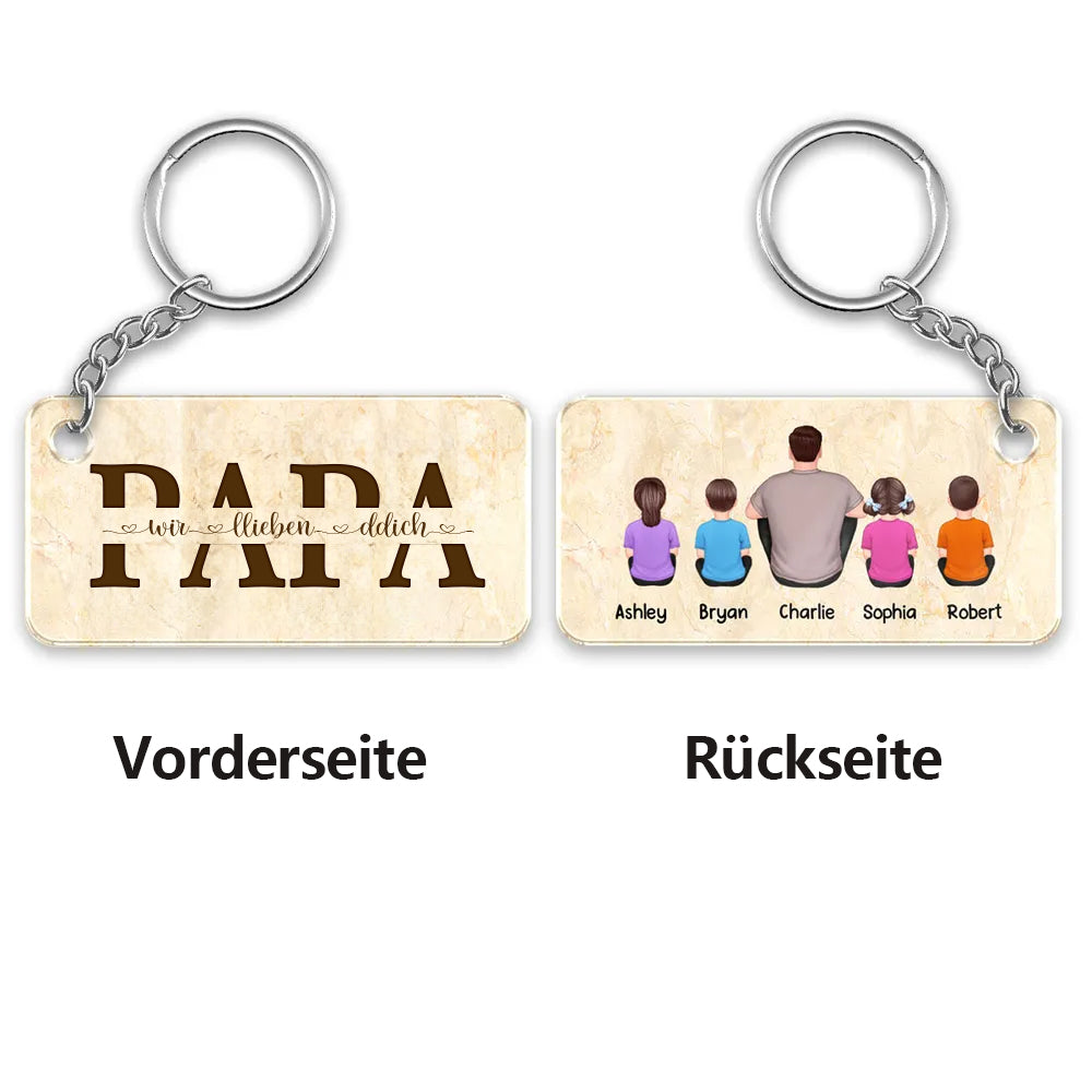 Geschenk für Papa Personalisierter Acryl-Schlüsselanhänger
