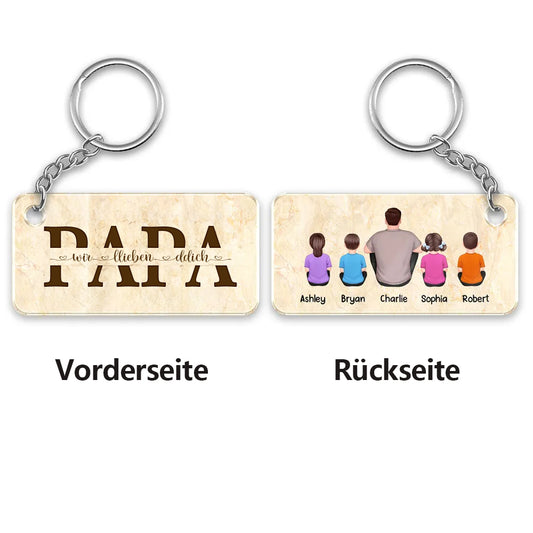 Geschenk für Papa Personalisierter Acryl-Schlüsselanhänger