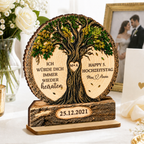 Personalisierter Holzaufsteller zum Jahrestag – „Ich werde dich immer wieder heiraten“