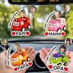 Fahr Vorsichtig - Personalisierter Acrylanhänger mit Foto Geschenk für Mama, Papa, Oma und Opa