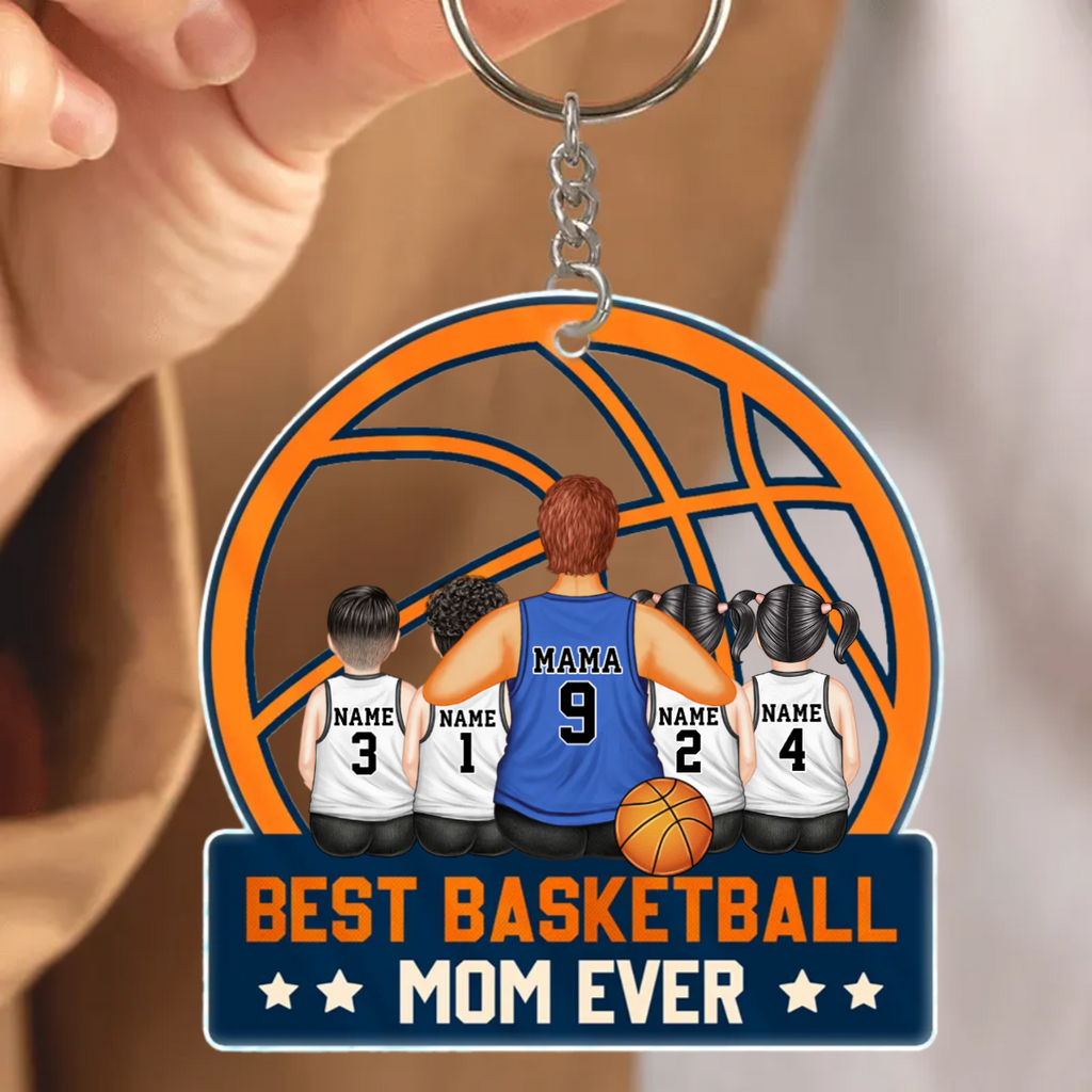 Basetballmama-Personalisierte Acrylschlüsselanhänger