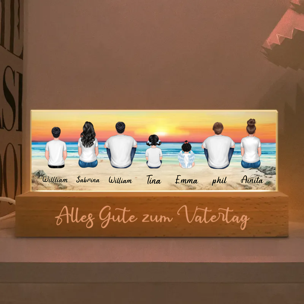 LED Nachtlicht Personalisierte Geschenk für Familie