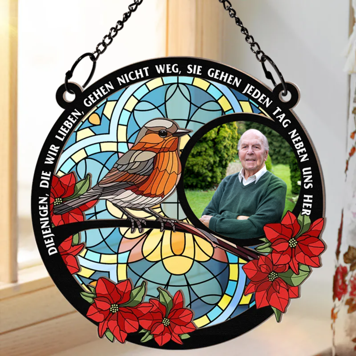 Benutzerdefinierte Foto Anhänger- personalisierte Fenster hängenden Sonnenfänger Ornament