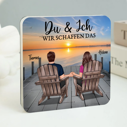 Personalisierte Acryl-Magneten für Liebespaar