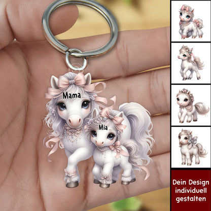 Pony-Personalisiertes Acryl-Schlüsselanhänger