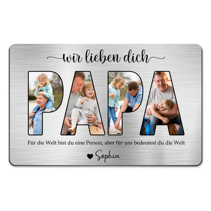PAPA Wallet Card-Personalisierte Brieftasche-Karte mit Fotos
