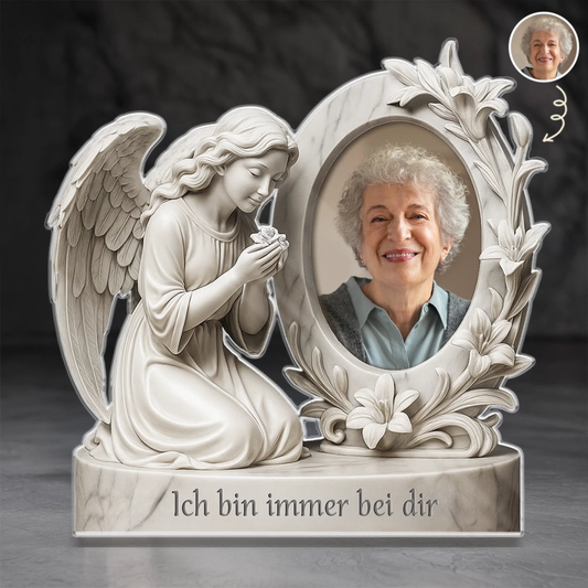 Foto Acryltafel mit Engelmotiv Trauergeschenk