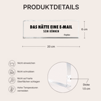 Personalisierter Acrylglasblock mit Spruch und Namen - Lustiges Namensschild fürs Büro