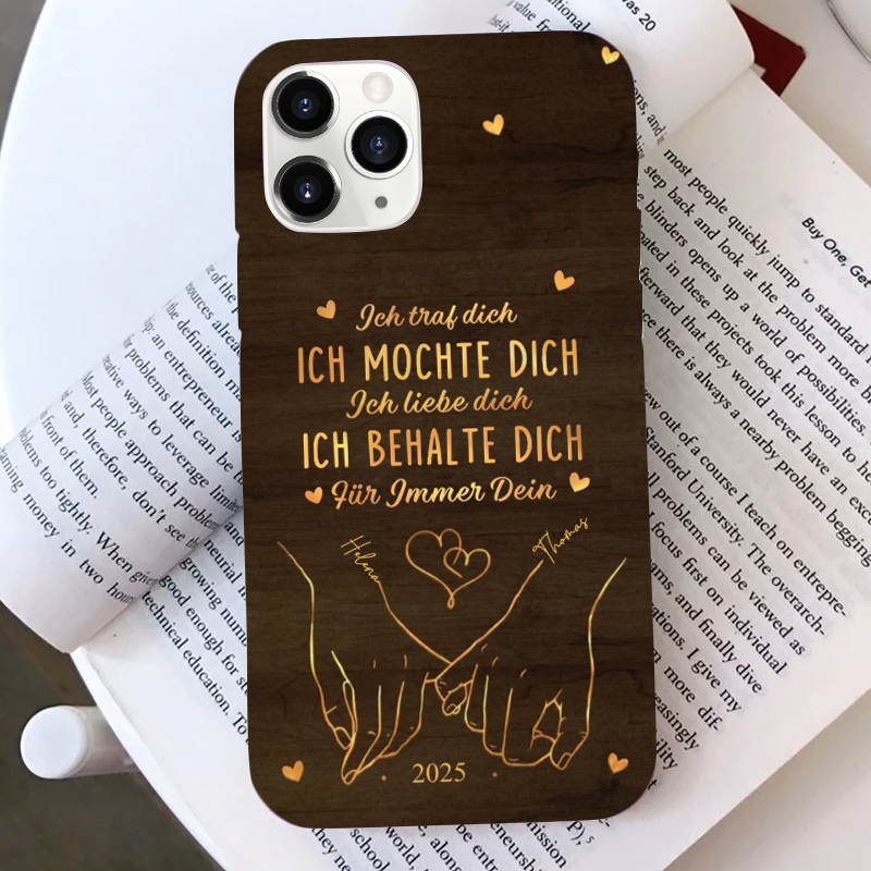 Ich liebe dich-Personalisierte Handyhülle für iPhone und Samsung