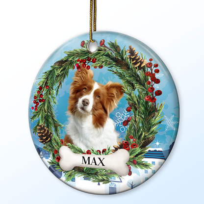 Individuelles Foto Keramikornament – Weihnachtsgeschenk für Tierliebhaber