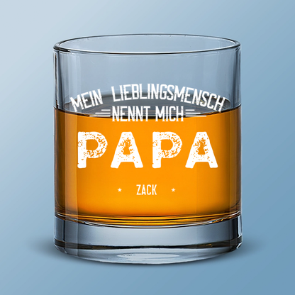 Meine Lieblingsmenschen nennen mich...- Whisky-Glas mit Namen personalisiert